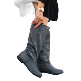 BM Botas planas grises de Thelma BM Botas planas grises de Thelma