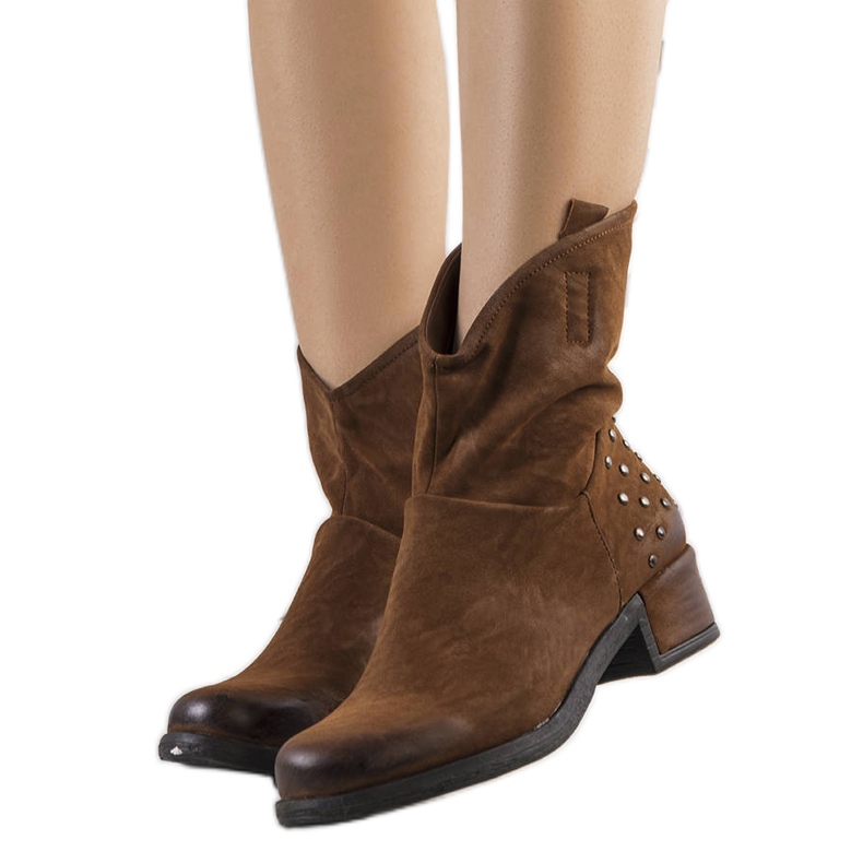 BM Botas camel de Fermis marrón