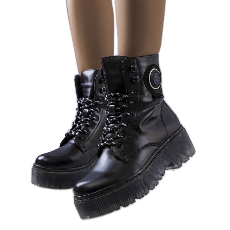 Botas Laureano de mujer negras negro