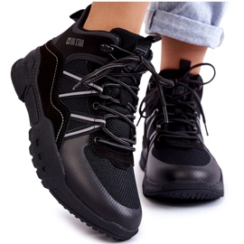 Botas de montaña para mujer Memory Foam Big Star KK274218 Negro