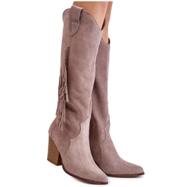 Lewski Shoes Botas Vaqueras Mujer Ante Lewski 3094 / F Gris
