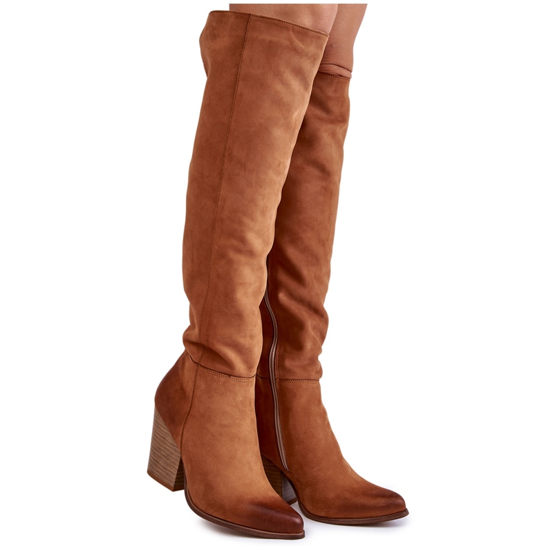 Lewski Shoes Botas Altas Mujer Piel Lewski 2833 Camel marrón