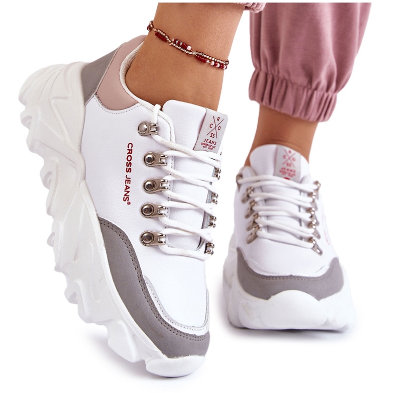 Zapatillas de Mujer con plataforma Cross Jeans KK2R4071C Blanco