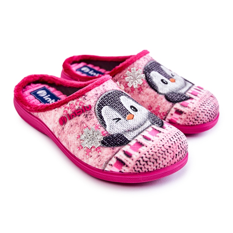 Pantuflas de Estar por casa Mujer Pingüinos Inblu EC-81-023 Rosa rosado