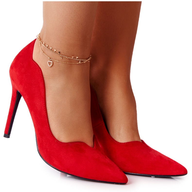 Stilettos Mujer Ante Rojo S.Barski Ziger
