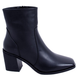 BM Botines negros de tacón Dinah