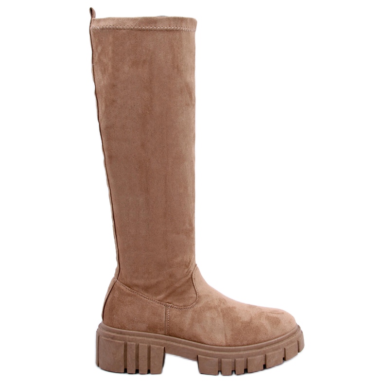 BM Botas de ante con suela gruesa Cards Khaki caqui