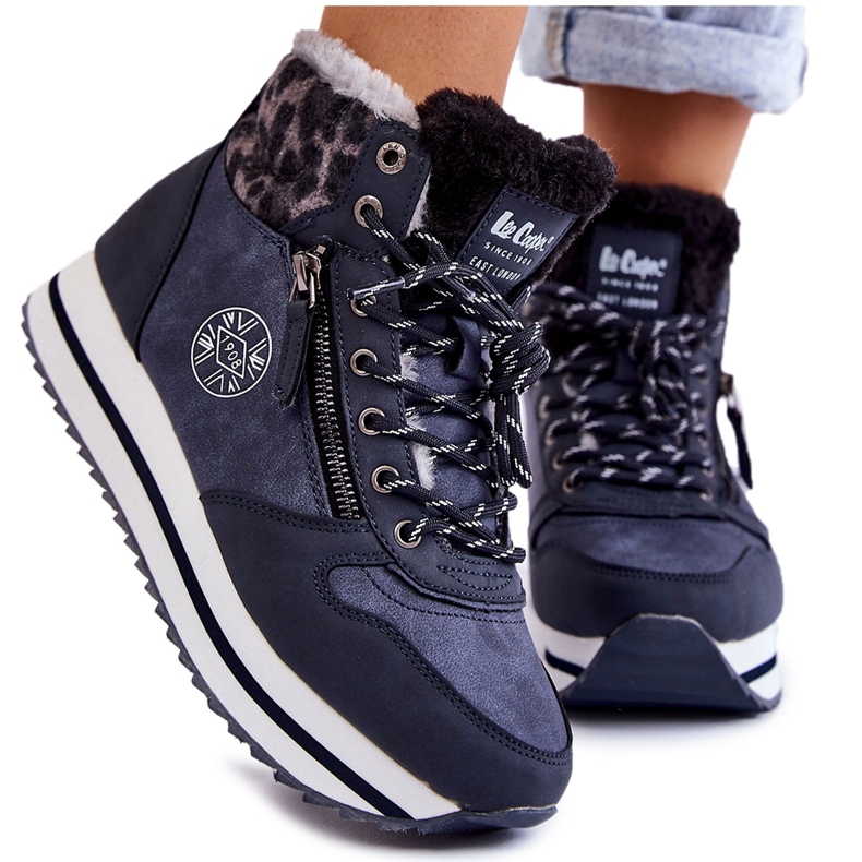 Botas Cálidas de Mujer Lee Cooper LCJ-22-31-1450 Azul Marino