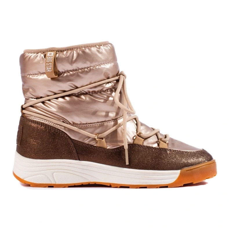 Botas de nieve cortas doradas Big Star KK274276 marrón