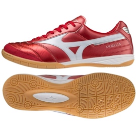 Zapatos de fútbol Mizuno Morelia Sala Elite In Q1GA221060 rojo naranjas y rojos