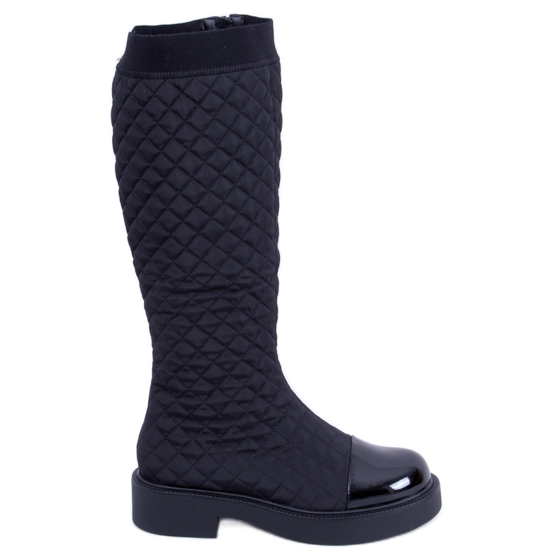 BM Elegantes botas acolchadas Coco Black negro BM Elegantes botas acolchadas Coco Black negro