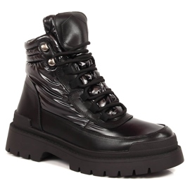 Botas negras con aislamiento negro Sergio Leone para mujer