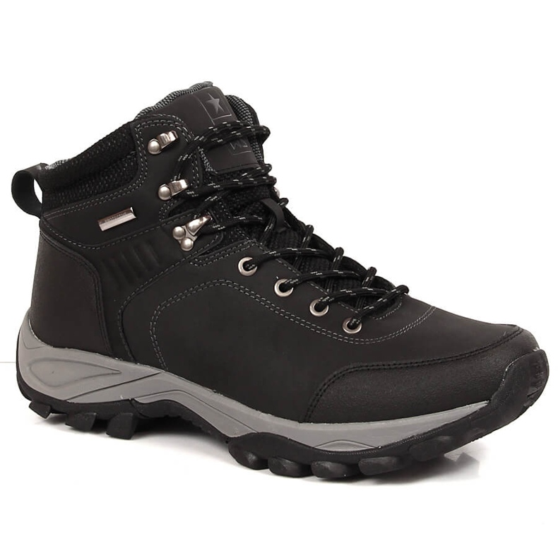 News Zapatos de trekking con aislamiento alto para hombre negro
