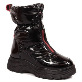 Botas de nieve para mujer en la plataforma Filippo negra. negro