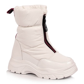 Botas de nieve para mujer en la cálida plataforma Filippo blanca blanco