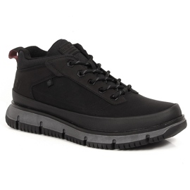 Zapatos altos cómodos de hombre negros Bugatti KK153231