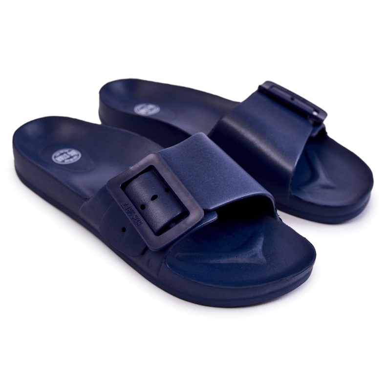 Pantuflas de Mujer con Hebilla Big Star FF274A388 Azul Marino