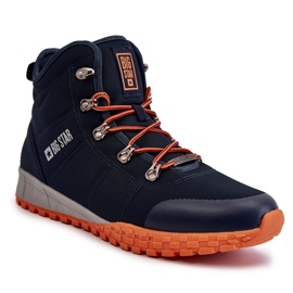 Zapatos Trekking Hombre Memory Foam Big Star KK174110 Azul Marino