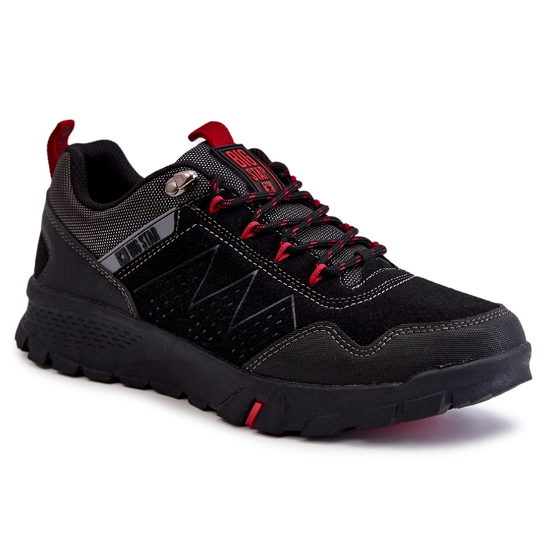 Zapatillas Low Trekking Hombre Memory Foam Big Star KK174126 Negro