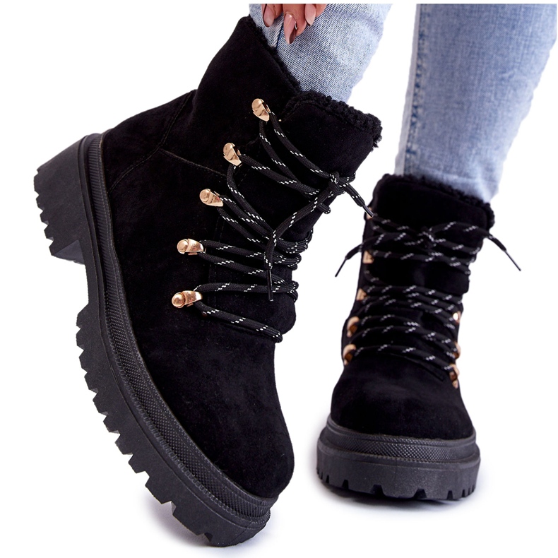 Botas Mujer Ante Negro Bellita