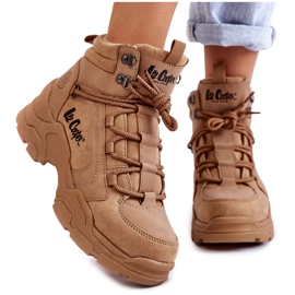 Zapatos Trekking Mujer Trappers Lee Cooper LCJ-22-31-1442 Marrón beige