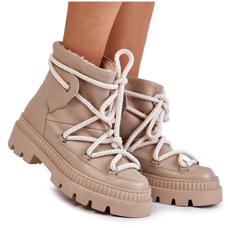 FILIPCZYK Botas De Nieve De Mujer De Moda Beige Kallen