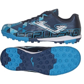 Botas de fútbol Joma Propulsion 2203 Fg Jr PRJW2203TF azul azules y azul marino
