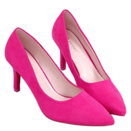 PA1 Zapatos de salón de mujer clásicos Eurielle Fucsia rosa