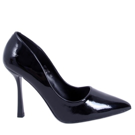 PA1 Anika Zapatos de salón de mujer lacados en negro
