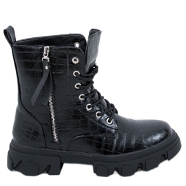 PA1 Botas con cordones Will Black negro