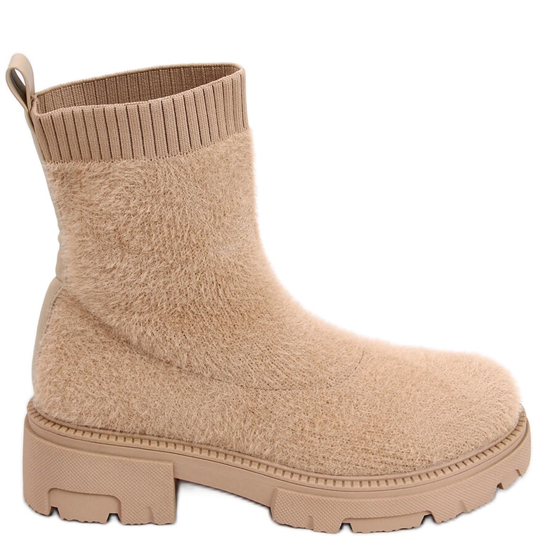 PA1 Botas estilo calcetín Roanna Khaki beige