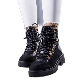Botas negras con aislamiento de Leneo negro Botas negras con aislamiento de Leneo negro