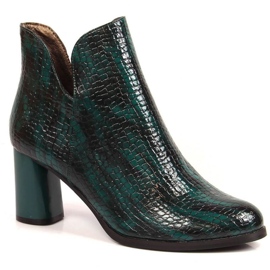 Botas lacadas al poste insuladas croco Jezzi W JEZ385B verde