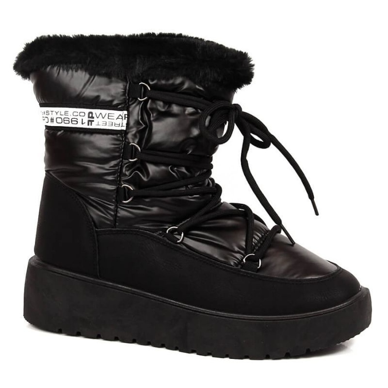 Botas de nieve cálidas con cordones Filippo W PAW400A negro