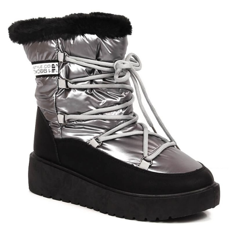 Botas de nieve cálidas con cordones Filippo W PAW400B plata