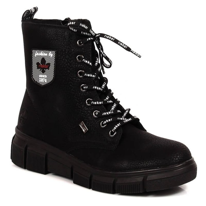 Botas cómodas impermeables Rieker W RKR557 negro