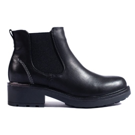Botines Chelsea de mujer en ecopiel negro Botines Chelsea de mujer en ecopiel negro