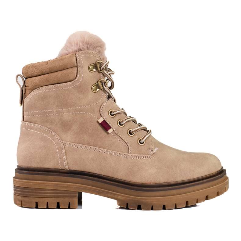 Botas de montaña beige de mujer