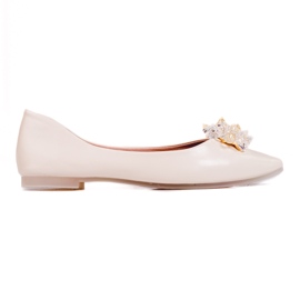 Bailarinas de mujer con cristales shelovet beige