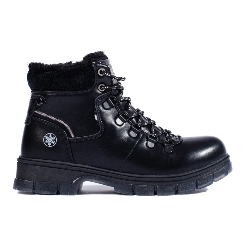 Botas de montaña shelovet ecopiel negra negro