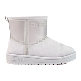 BIG STAR SHOES Botas de nieve sin cordones para mujer Big Star grises KK274613 BIG STAR SHOES Botas de nieve sin cordones para mujer Big Star grises KK274613