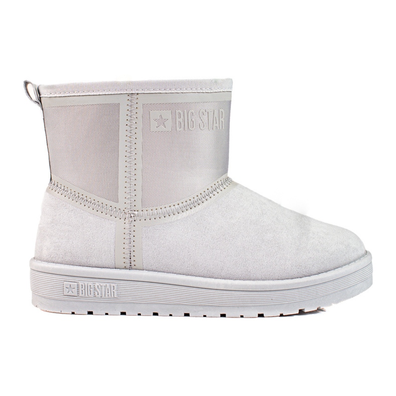Botas de nieve sin cordones para mujer Big Star grises KK274613