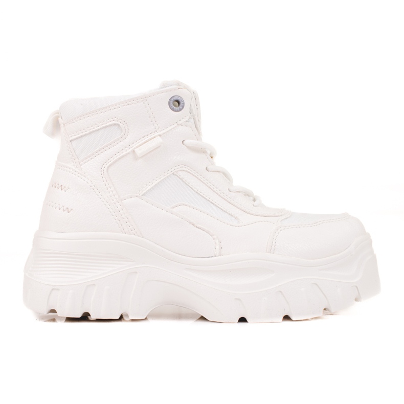 Cazadoras de mujeres en la plataforma Big Star KK274369 blanco
