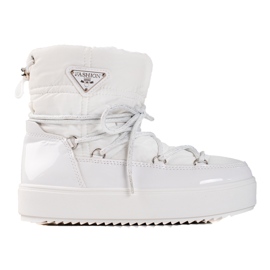 Botas de nieve shelovet blancas para mujer blanco