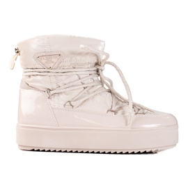 Botas de nieve mujer shelovet beige claro Botas de nieve mujer shelovet beige claro
