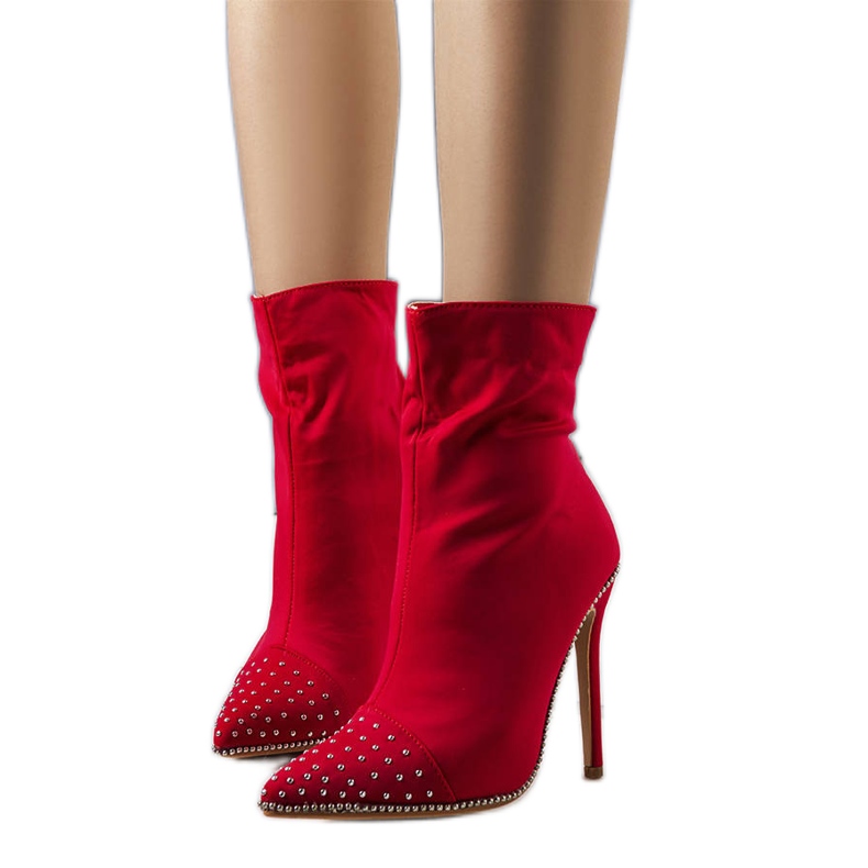 BM Botas rojas con tacón Flegrea rojo