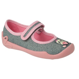 Zapatos befado niño 114X506 rosa gris