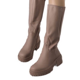 Botas con aislamiento marrones de Salda beige