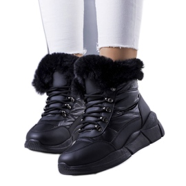 Botas de nieve negras Axel acolchadas negro