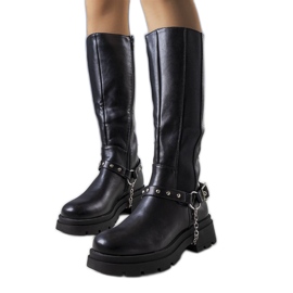 Botas negras con aislamiento de Ross negro